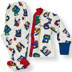 Vintage Gymboree Alphabet Pajama Set – 2-Piece 3-6m rainbow label